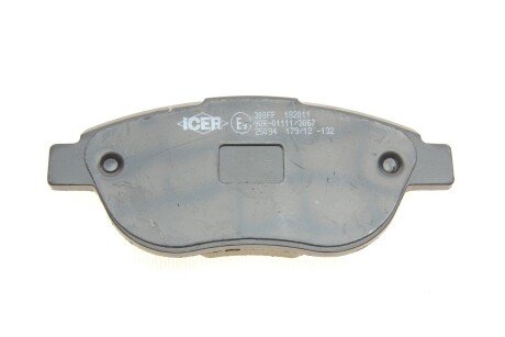 Комплект гальмівних колодок (дискових) icer 182011
