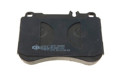 Комплект гальмівних колодок (дискових) icer 182194