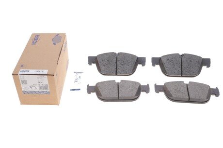 Комплект гальмівних колодок (дискових) icer 182272