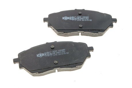 Комплект гальмівних колодок (дискових) icer 182287