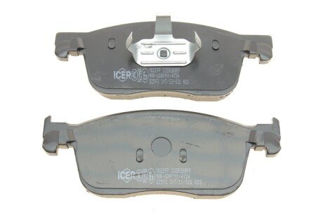 Комплект гальмівних колодок (дискових) icer 182297