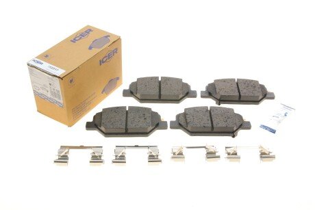 Комплект гальмівних колодок (дискових) icer 182317