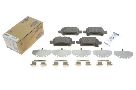 Комплект гальмівних колодок (дискових) icer 182326