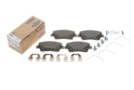 Комплект гальмівних колодок (дискових) icer 182329