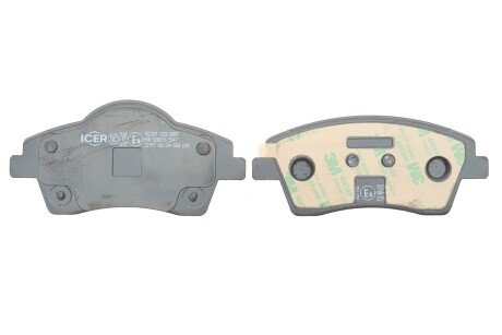 Комплект гальмівних колодок (дискових) icer 182329
