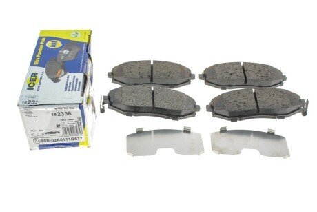 Комплект гальмівних колодок (дискових) icer 182336