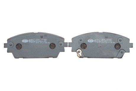 Комплект гальмівних колодок (дискових) icer 182364