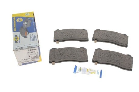 Комплект гальмівних колодок (дискових) icer 182406