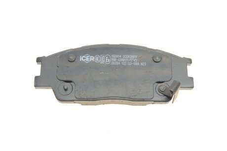 Комплект гальмівних колодок (дискових) icer 182414