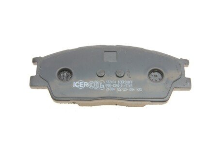Комплект гальмівних колодок (дискових) icer 182414