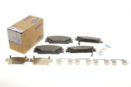 Комплект гальмівних колодок (дискових) icer 182414203