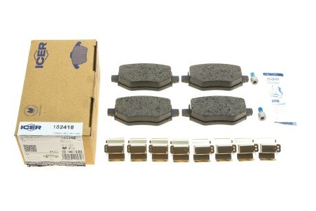 Комплект гальмівних колодок (дискових) icer 182418