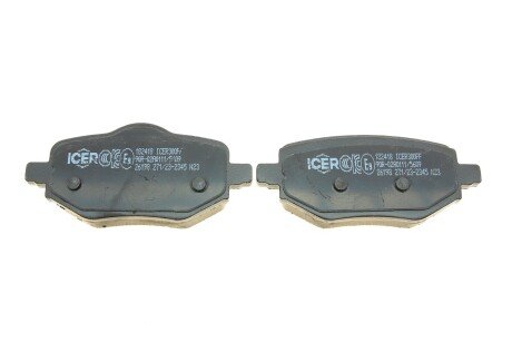 Комплект гальмівних колодок (дискових) icer 182418