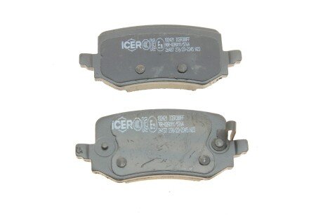Комплект гальмівних колодок (дискових) icer 182421