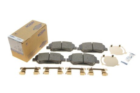 Комплект гальмівних колодок (дискових) icer 182441