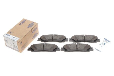 Комплект гальмівних колодок (дискових) icer 182443