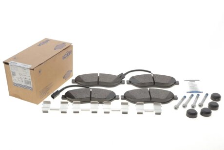 Передні тормозні (гальмівні) колодки icer 141803203