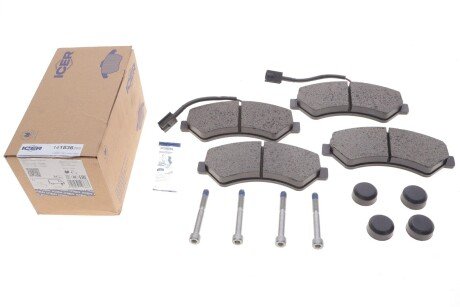 Передні тормозні (гальмівні) колодки icer 141836203