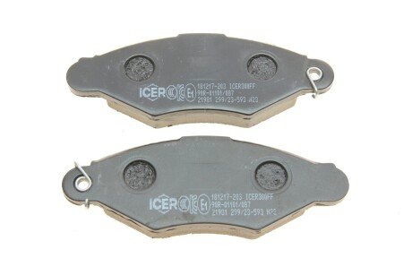 Передние тормозные колодки icer 181217203