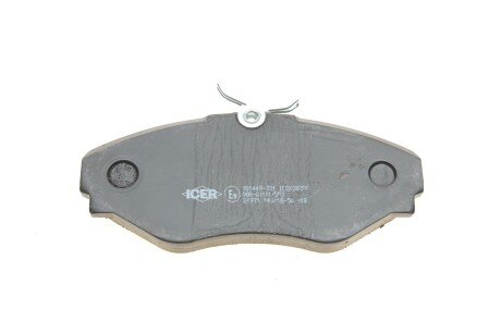 Передні тормозні (гальмівні) колодки icer 181449701
