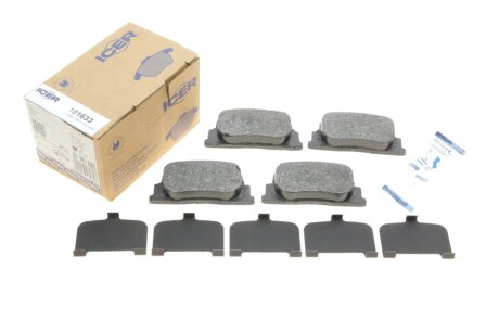 Тормозні (гальмівні) колодки icer 181633