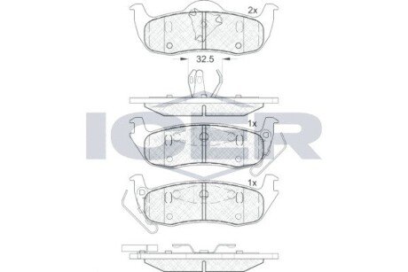 Тормозные колодки icer 181766