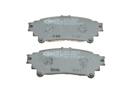 Тормозні (гальмівні) колодки icer 181983