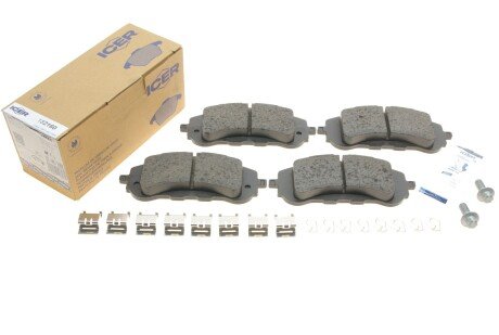 Тормозні (гальмівні) колодки icer 182160