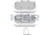 Тормозні (гальмівні) колодки icer 182254