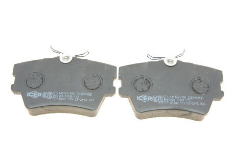Задні тормозні (гальмівні) колодки icer 141167700
