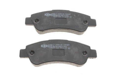 Задние тормозные колодки icer 141804203