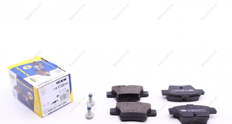 Задние тормозные колодки icer 181729701