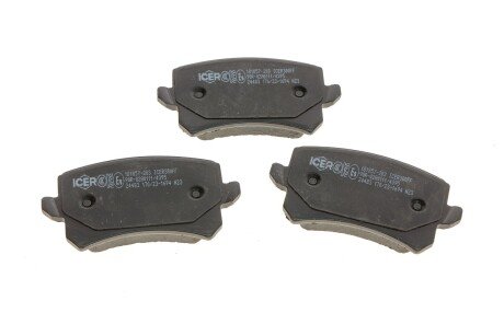 Задние тормозные колодки icer 181857203