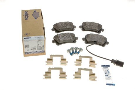 Задние тормозные колодки icer 181857203