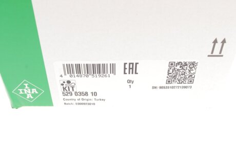 Комплект (ремінь+ролики) ina 529035810