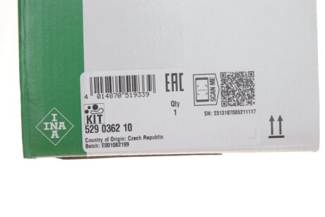 Комплект (ремінь+ролики) ina 529036210