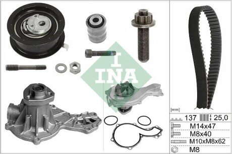 Комплект ременя ГРМ з помпою води ina 530 0377 30