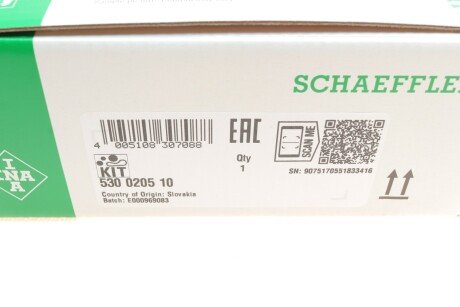 Комплект (ремінь+ролики) ina 530020510