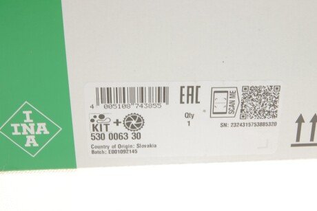 Комплект ремня грм ina 530006330