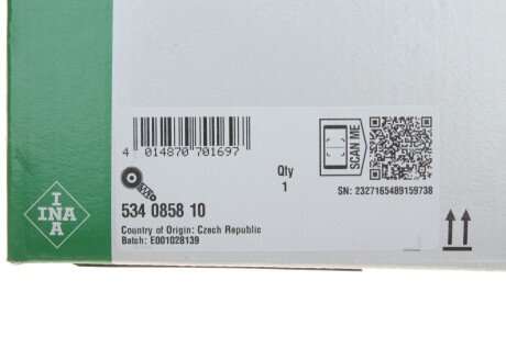 Натяжник ременя генератора ina 534085810