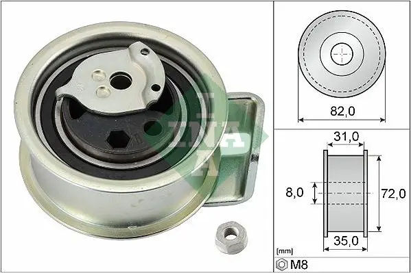 Натяжний ролик ina 531039620