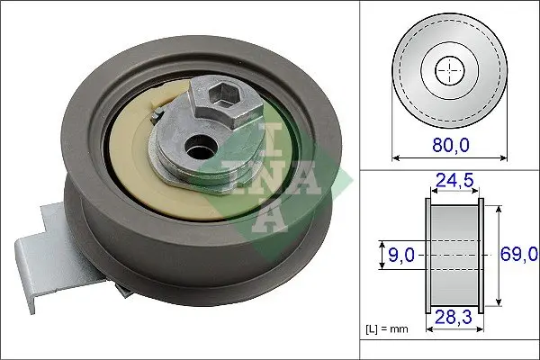 Ролик модуля натягувача ременя ina 531 0840 10