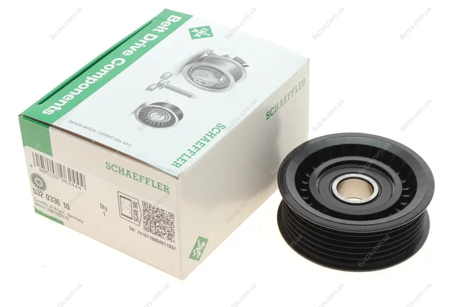 Ролик ремня генератора Opel/Renault 3.0CDTi ina 532 0336 10