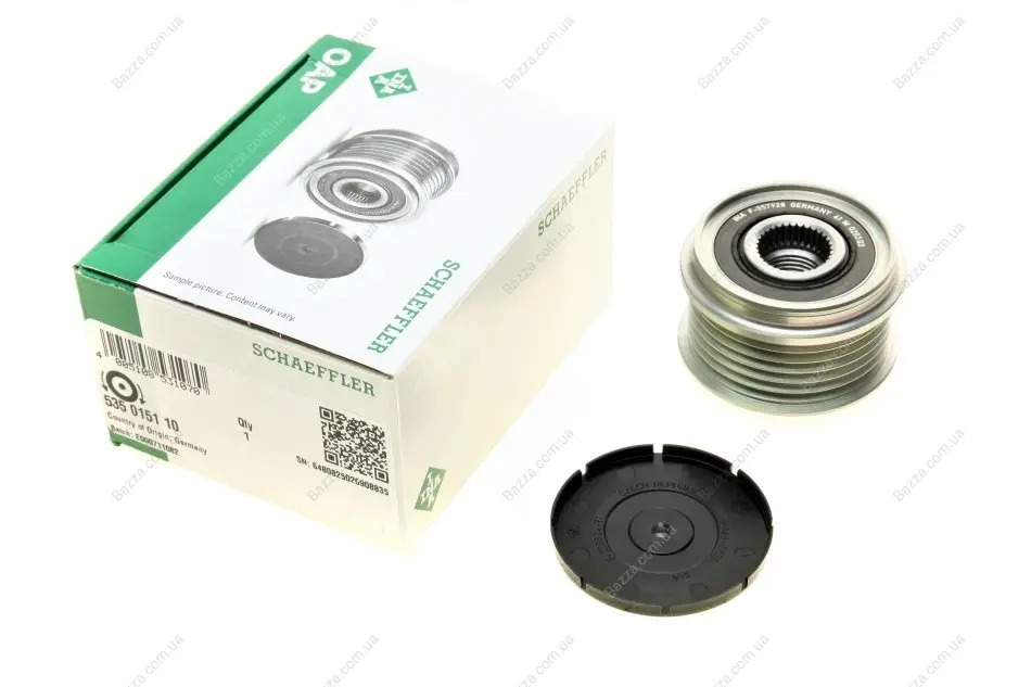 Шкив генератора Doblo 1.3 D Multijet 10-/Combo 1.3 CDTI Ina 535 0151 10 (фото 1)