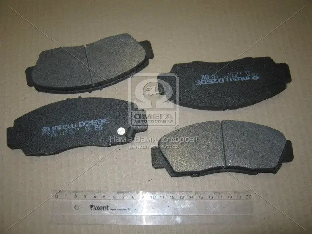 Передні тормозні (гальмівні) колодки INTELLI (DAfmi) D250E (фото 1)