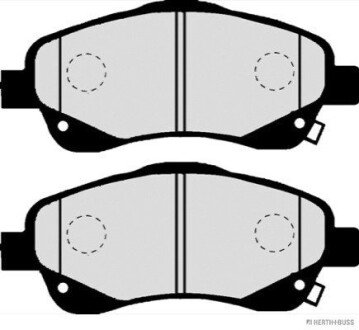 Передні тормозні (гальмівні) колодки jakoparts J3602112 на Тойота Авенсис т25