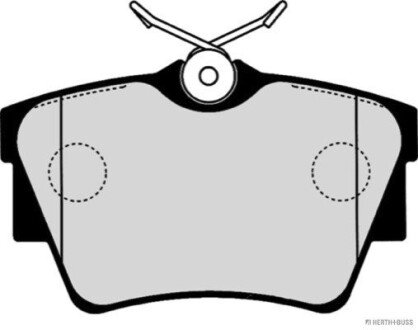 Задние тормозные колодки jakoparts J3611047 на Опель Виваро