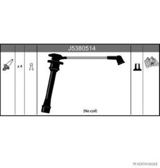 Высоковольтные провода для свечей зажигания jakoparts J5380514