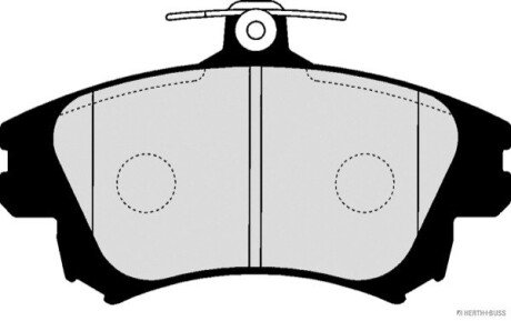 Передні тормозні (гальмівні) колодки jakoparts J3605042 на Smart Forfour