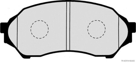 Тормозные колодки jakoparts J3603047 на Chevrolet Ланос